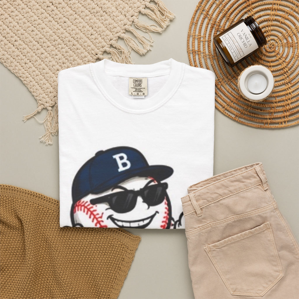 Baseball Graphic T-Shirt-HIT BOMBS (or at least try)